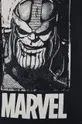 T-shirt bawełniany męski Marvel czarny Męski