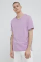 fialová Bavlnené tričko Basic