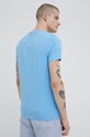 Odzież T-shirt bawełniany męski wzorzysty niebieski RS22.TSMC03 niebieski