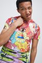 multicolor T-shirt bawełniany wzorzysty multicolor