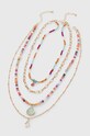 Naszyjnik damski z ozdobnymi elementami (2-pack) kolor multicolor RS23.AKD600 multicolor RS23