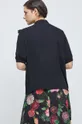 Bluzka damska z koronkowymi wstawkami kolor czarny 100 % Wiskoza