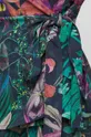 Bluzka damska wzorzysta kolor zielony Damski