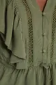 Bluzka damska z ozdobnymi wstawkami kolor zielony Damski