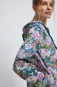 Bluza damska z nadrukiem kolor turkusowy turkusowy RS23.BLD010
