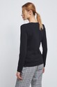 Odzież Longsleeve bawełniany damski gładki z domieszką elastanu kolor czarny RS23.BUD011 czarny