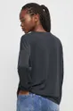 Tričko s dlhým rukávom dámsky šedá farba  55 % Modal, 45 % Polyester