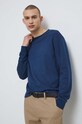 Longsleeve męski z fakturą kolor niebieski niebieski RS23.BUM020