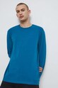 Longsleeve męski gładki kolor turkusowy turkusowy RS23.BUM030