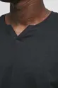 Bavlnené tričko s dlhým rukávom pánske čierna farba Pánsky