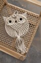 Makrama bawełniana w kształcie sowy kolor beżowy RS23.DEU600 beżowy RS23