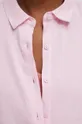 Koszula damska z konopi kolor różowy Damski