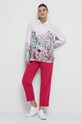 Odzież Koszula damska wzorzysta kolor biały RS23.KDD502 biały