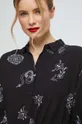 Koszula damska wzorzysta kolor czarny Damski