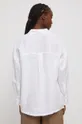 Koszula lniana damska gładka kolor biały 100 % Len