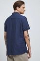 blu navy Medicine camicia di lino