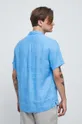 modrá Ľanová košeľa pánska