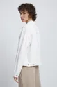 Rifľová bunda dámska biela farba  100 % Bavlna