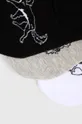 Skarpetki damskie bawełniane w pieski (3-pack) kolor biały biały