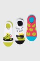 Skarpetki damskie bawełniane z motywem żaby (3-pack) kolor multicolor skarpetki krótkie multicolor RS23.LGD909