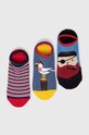 Skarpetki męskie bawełniane z motywem morskim (3-pack) kolor multicolor skarpetki krótkie multicolor RS23.LGM915