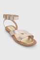 Obuwie Sandały damskie skórzane kolor złoty RS23.OBD709 złoty