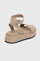 Obuwie Sandały damskie na platformie kolor beżowy RS23.OBD711 beżowy
