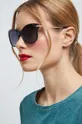 czarny Okulary damskie przeciwsłoneczne z polaryzacją kolor czarny Damski