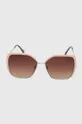 Okulary damskie przeciwsłoneczne kolor brązowy brązowy