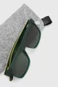 Okulary męskie przeciwsłoneczne kolor zielony Materiał zasadniczy: 50 % Drewno, 50 % Poliwęglan, Inne materiały: 100 % Triacetat