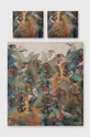 multicolor Komplet pościeli bawełnianej wzorzystej 200 x 220 cm kolor multicolor Unisex