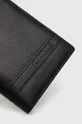 Kožená peňaženka pánsky čierna farba čierna