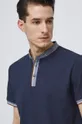 námořnická modř Polo tričko pánské tmavomodrá barva
