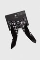 Akcesoria Bandana bawełniana męska wzorzysta kolor czarny RS23.SAM600 czarny