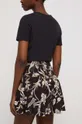 Spódnica damska wzorzysta kolor czarny 100 % Wiskoza