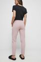 Spodnie dresowe damskie kolor różowy 95 % Bawełna, 5 % Elastan