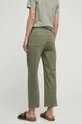 Spodnie damskie gładkie kolor zielony Materiał zasadniczy: 98 % Bawełna, 2 % Elastan, Podszewka: 100 % Bawełna