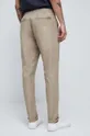 Spodnie męskie gładkie kolor beżowy Materiał zasadniczy: 50 % Bawełna, 50 % Tencel, Podszewka: 100 % Bawełna