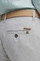 Plátěné kalhoty pánské šedá barva šedá RS23.SPM071