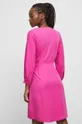 Sukienka damska gładka kolor różowy 100 % Lyocell