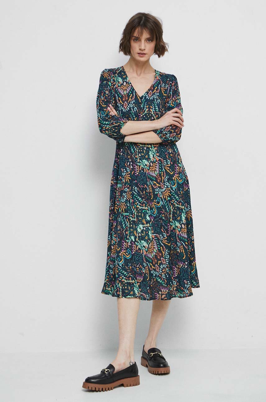 Sukienka damska wzorzysta kolor multicolor multicolor
