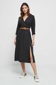 Sukienka damska gładka kolor czarny RS23.SUD502 czarny RS23
