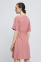 Sukienka damska wzorzysta kolor różowy 100 % Wiskoza