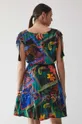 Sukienka wzorzysta damska kolor multicolor 100 % Wiskoza