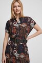 Sukienka damska wzorzysta kolor czarny czarny RS23.SUDB00