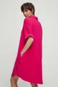 Sukienka bawełniana damska muślinowa kolor różowy 100 % Bawełna
