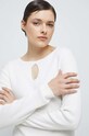 Sweter damski prążkowany kolor beżowy beżowy RS23.SWD030