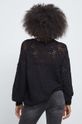Sweter damski z fakturą kolor czarny 100 % Akryl