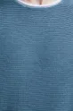 Bavlnený sveter pánsky tyrkysová farba Pánsky