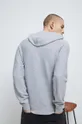 Sweter bawełniany męski z kapturem kolor szary 100 % Bawełna
